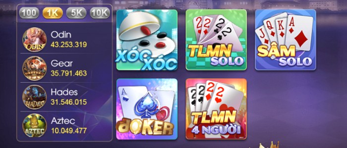 Game bài tại Vuaclub